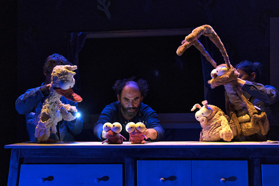 Les tarsiers, marionnetttes de table