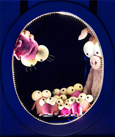 Une famille de marionnettes