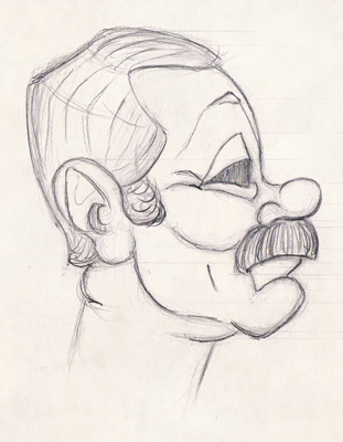 Kaspar Brandner, esquisse préparatoire