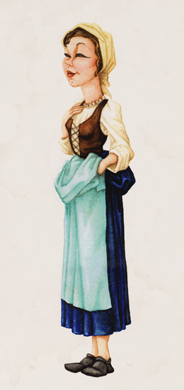 die Kluge, dessin préparatoire