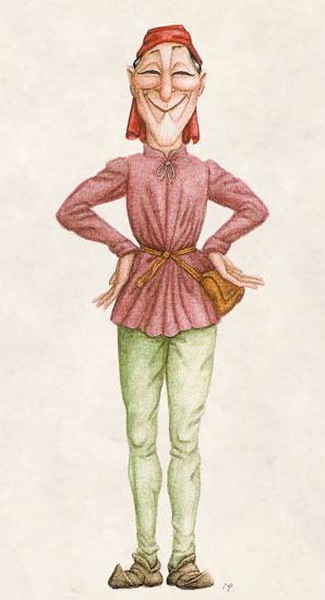 1er Larron, maquette couleur