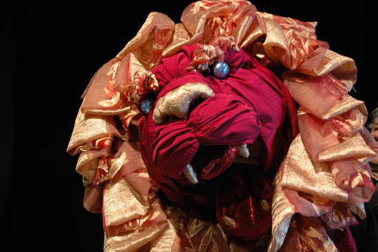 Le zoo de M. Jean, le lion, masque en tissus